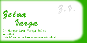 zelma varga business card